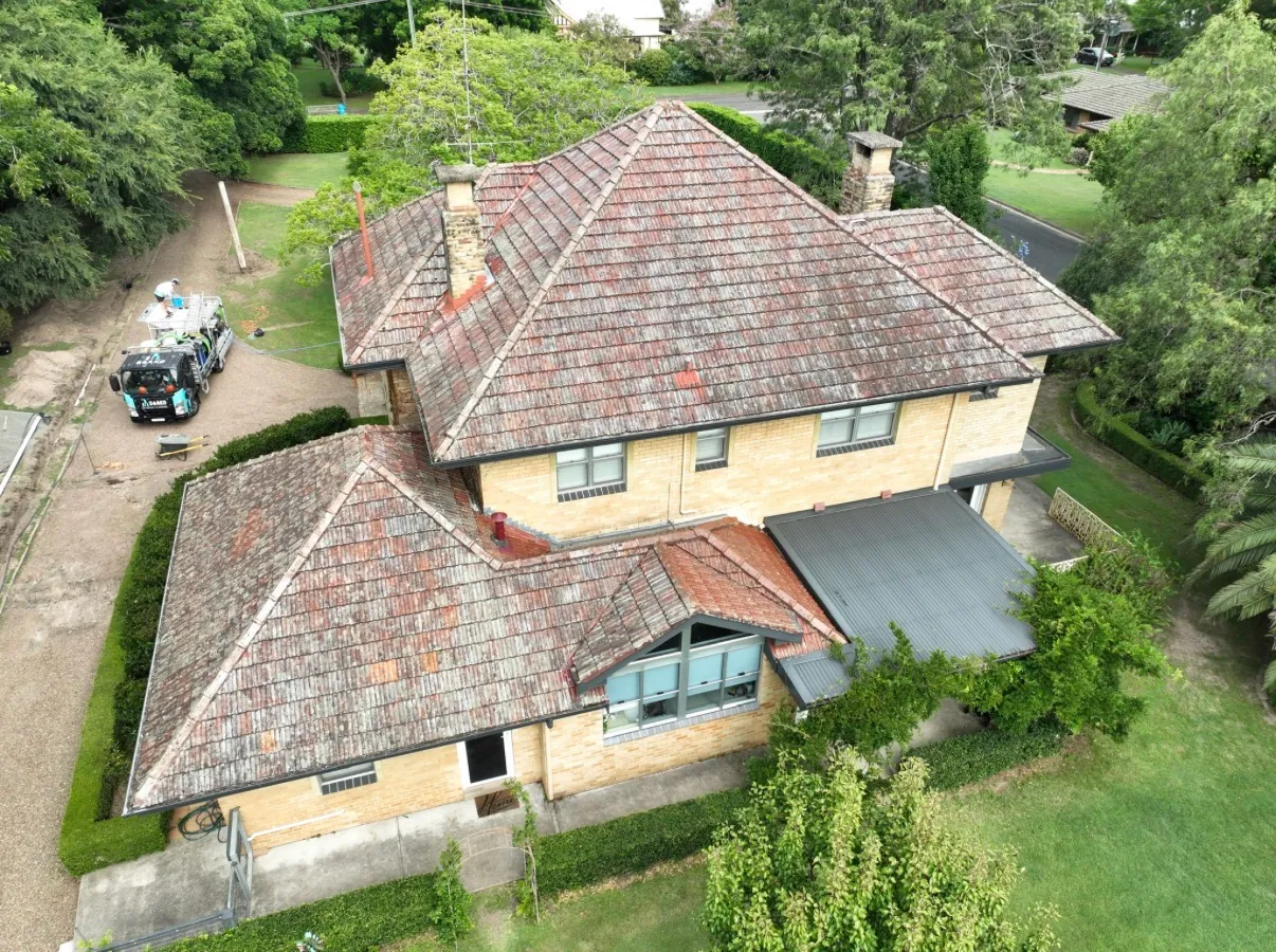 Before: Coastal Roof Softwash