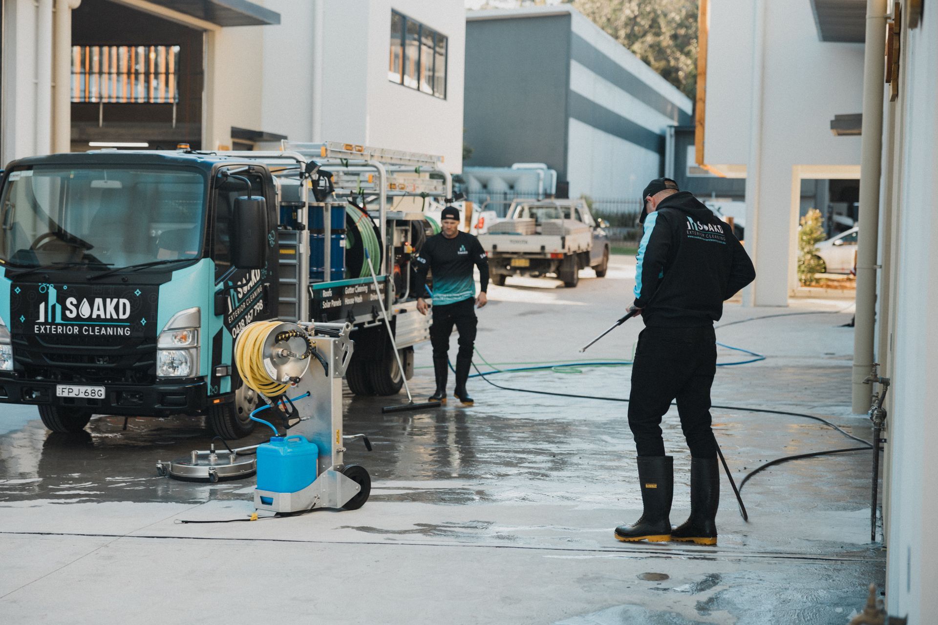 Coastal property exterior cleaned by SOAKD Exterior Cleaning